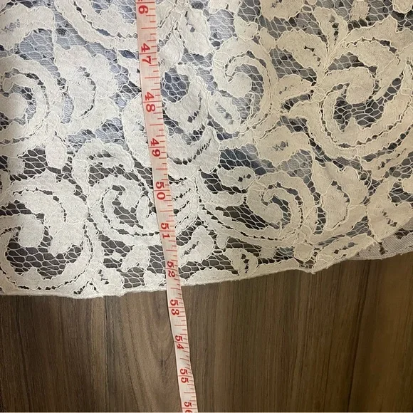 Tadashi Shoji Lace Overlay Strapless Dress - Picture 13 of 14